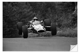 Wall sticker Jackie Oliver, Lotus 48 Ford, Nürburgring 1967