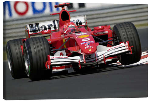 Tableau sur toile Michael Schumacher, Ferrari F2005, Hongrie 2005