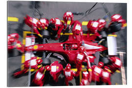 Gallery print Michael Schumacher, Ferrari F2002, Pitstop