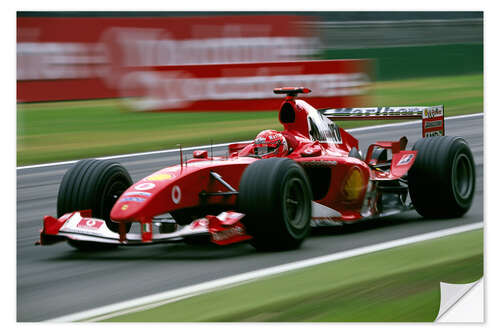 Naklejka na ścianę Michael Schumacher, Ferrari F2004, F1 Italian GP 2004