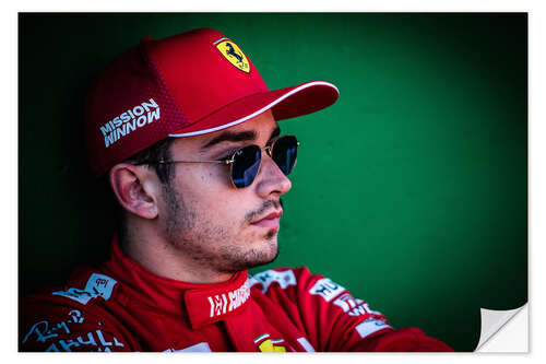 Naklejka na ścianę Charles Leclerc, Ferrari, Japanese GP, F1 2019