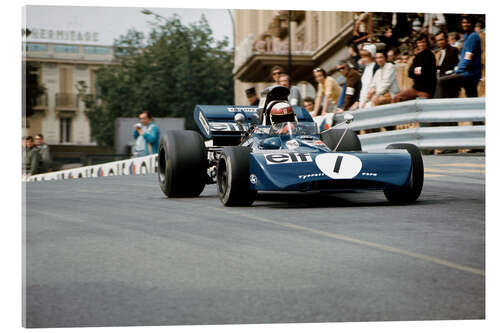 Acrylic print Jackie Stewart, Tyrrell 004 Ford, F1 Monaco 1972