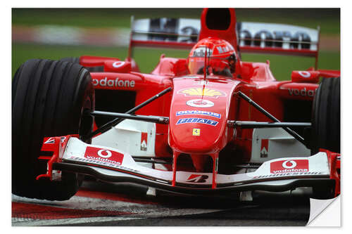 Naklejka na ścianę Michael Schumacher, Ferrari F2004, F1 Belgian GP 2004