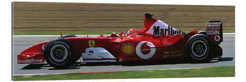 Tableau en plexi-alu Michael Schumacher, Ferrari F2003-GA, GP d'Espagne 2003