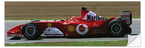 Sticker mural Michael Schumacher, Ferrari F2003-GA, GP d'Espagne 2003