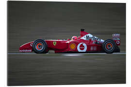 Gallery print Michael Schumacher, Ferrari F2002, with brake discs glowing