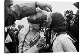 Galleriprint Helen Stewart kisses her husband Jackie, F1 Netherlands 1968