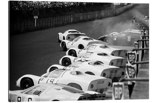 Gallery Print Jo Siffert und Hans Herrmann, Porsche 910/8, Nürburgring 1967