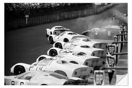 Sisustustarra Jo Siffert and Hans Herrmann, Porsche 910/8, Nürburgring 1967