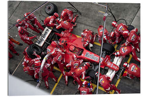 Gallery print Michael Schumacher, pitstop Ferrari 248 F1, Chinese GP 2006