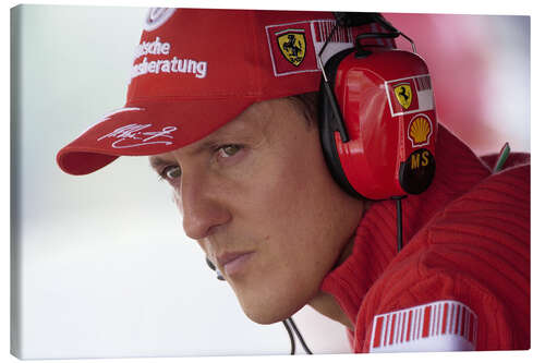 Leinwandbild Michael Schumacher als Berater für Ferrari, Monza 2008