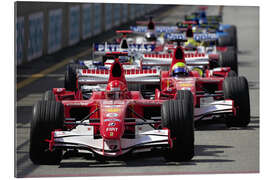 Gallery print Michael Schumacher, Ferrari 248, heads Top 10, Brazilian GP 2006