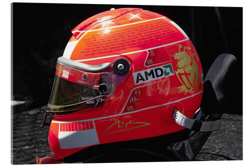 Cuadro de metacrilato Michael Schumacher's last helmet with all 91 victories