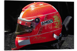 Galleritryk Michael Schumacher&#039;s last helmet with all 91 victories