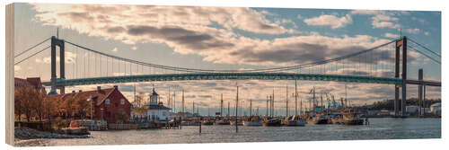 Holzbild Älvsborgsbron-Brücke, Göteborg