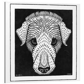 Magnettafel Hundekopf