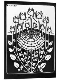 Magnettafel Rosenbusch