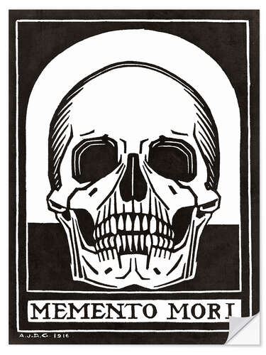 Selvklebende plakat Memento mori