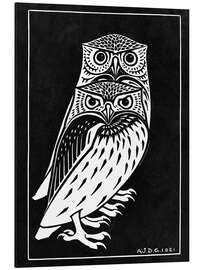 Magnettafel Zwei Eulen