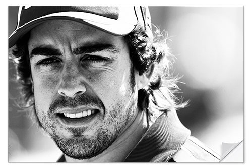 Naklejka na ścianę Fernando Alonso, Ferrari, Stambuł 2011