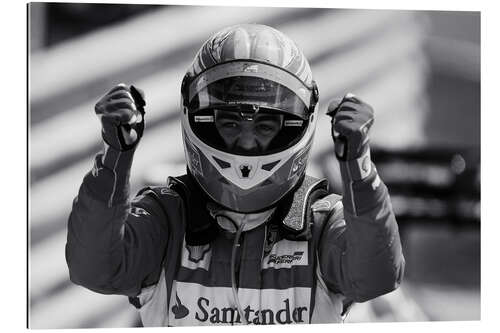 Gallery print Race winner Fernando Alonso, Bristish GP, Silverstone 2011