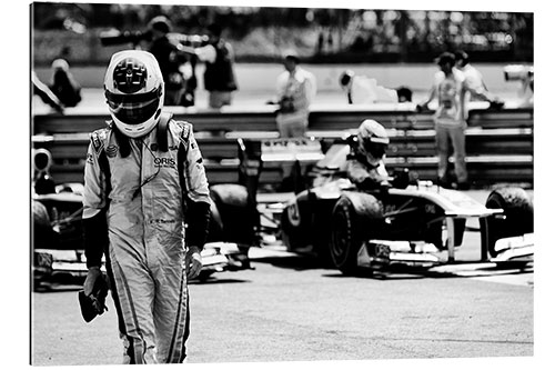 Gallery print Rubens Barrichello, Williams, in parc ferme, Silverstone 2011