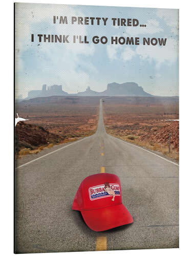 Cuadro de aluminio Forrest gump retro