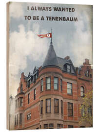 Wood print The Royal Tenenbaums