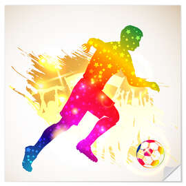 Muursticker Soccer Player IX