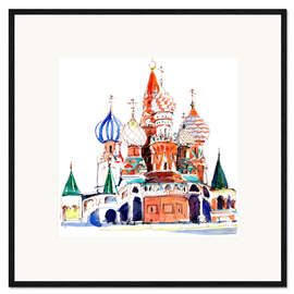 Kehystetty taidepainatus St. Basil's Cathedral, Moscow