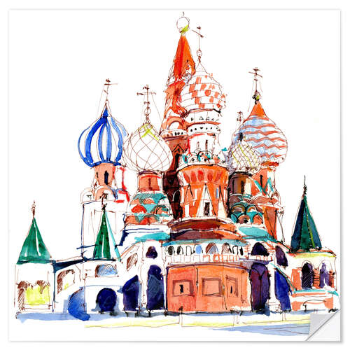 Wall sticker St. Basil's Cathedral, Moscow