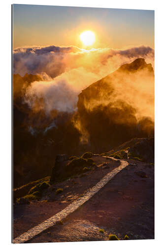 Gallery print Mist mountains on Madeira