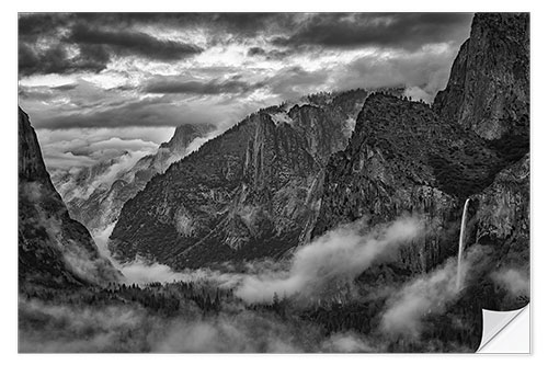 Naklejka na ścianę Tunnel view in Yosemite National Park