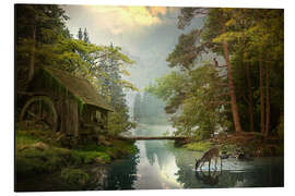 Magnettafel Mühle am See