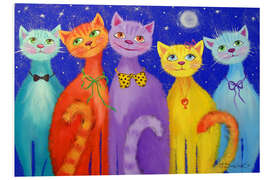 Quadro em PVC Gatos sorridentes