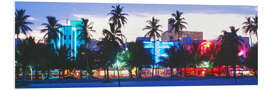 Foam board print South Beach in Miami