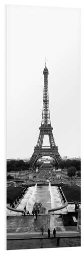 Foam board print Eiffel Tower at Place du Trocadero