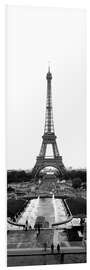 Foam board print Eiffel Tower at Place du Trocadero