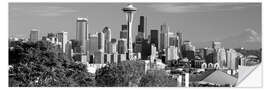 Sticker mural Skyline de Seattle