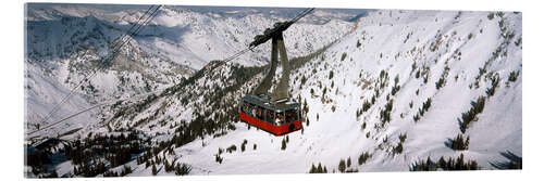 Acrylic print Cable car in Snowbird Ski Resort