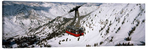 Canvas print Cable car in Snowbird Ski Resort