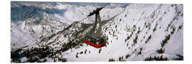 Tableau en PVC Téléphérique de la station de ski Snowbird, USA