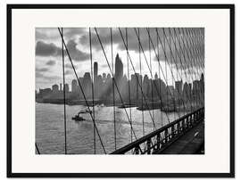 Gerahmter Kunstdruck Skyline von Manhattan