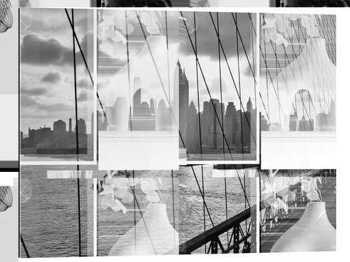 Stampa su plexi-alluminio Skyline di Manhattan