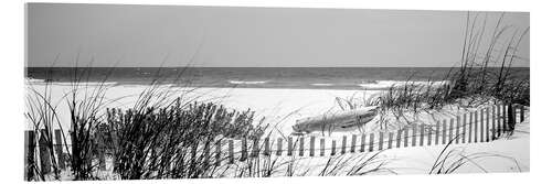 Acrylic print Fence on the beach