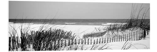 Foam board print Fence on the beach