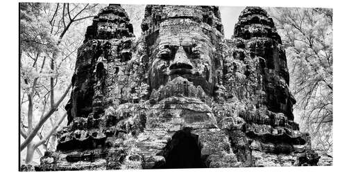 Aluminium print South Gate of Angkor Thom