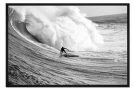 Gerahmter Kunstdruck Surfer auf Hawaii