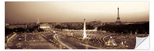 Selvklebende plakat Place de la Concorde