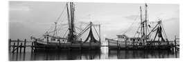 Acrylic print Fishing boats at the dock, Amelia Island, Florida, USA